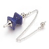 Natural Lapis Lazuli Dowsing Pendulums KK-F756-09E-1