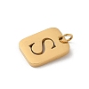 304 Stainless Steel Charms STAS-R001-01G-S-2