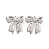 Non-Tarnish Bowknot 304 Stainless Steel Stud Earrings for Women EJEW-L272-026P-02-1