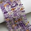 Natural Ametrine Beads Strands G-Z124-A02-01-1