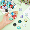60Pcs 12 Colors Glass Cabochons GLAA-PH0004-62-3