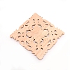 Natural Solid Wood Carved Onlay Applique Craft WOOD-WH0101-67-2