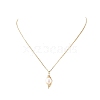 Natural Pearl Pendant Necklace & Dangle Earrings SJEW-JS01276-3