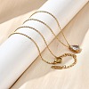 304 Stainless Steel Necklaces NJEW-R022-01G-04-3