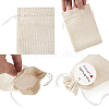 Burlap Packing Pouches Drawstring Bags ABAG-TA0001-14-5