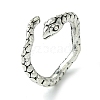 Snake Alloy Open Cuff Rings RJEW-K275-52AS-1