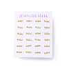 304 Stainless Steel Tiny Candy Stud Earrings with 316 Stainless Steel Pins for Women EJEW-J043-10G-3