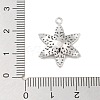 Brass Pave Clear Cubic Zirconia Pendants LS-KK-Z061-09P-02-3