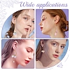 DIY Glass Flower Drop Earring Making Kit DIY-SC0018-36-6