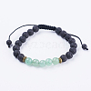 Adjustable Nylon Cord Braided Bead Bracelets BJEW-F308-57A-1