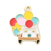 Alloy Enamel Pendants PALLOY-S185-08G-1