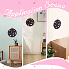 Flat Round Polyester & Acrylic Wall Mounted Brooch Organizer Display Boards AJEW-WH20006-30A-5