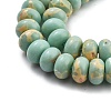 Synthetic Aqua Terra Jasper Beads Strands G-F224-02-8x5mm-01-3