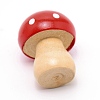 Mushroom Shape Wood Home Ornaments DJEW-WH0015-01A-3