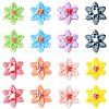 24Pcs 8 Colors Handmade Porcelain Beads PORC-FS0001-47-1