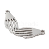 Non-Tarnish 5Pcs 201 Stainless Steel Pendants STAS-B064-14P-2