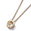 Brass Micro Pave Cubic Zirconia Pendant Necklaces NJEW-JN02426-3