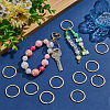 50Pcs Alloy Double Loops Jump Rings FIND-SP0005-48-4