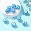 Glazed Porcelain Beads PORC-D001-8mm-12-5