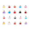 Mega Pet 80Pcs 20 Style Plastic/Resin Frosted Pendants FIND-MP0001-01-16