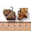 Natural Picture Jasper Pendants G-B127-05P-09-3