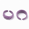Spray Painted Alloy Cuff Rings RJEW-T011-31B-RS-2