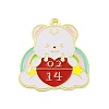 Valentine's Day Alloy Enamel Pendants ENAM-Z015-03G-01-1