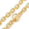 Twist Oval Brass Cable Chain Necklaces for Women NJEW-G084-05G-2