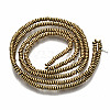 Electroplate Non-magnetic Synthetic Hematite Beads Strands G-T114-49G-2