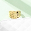 304 Stainless Steel Open Cuff Rings for Women RJEW-K309-08G-2