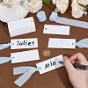 50Pcs Rectangle Blank White Paper Gift Tags CDIS-WH0021-059C-2