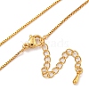 Brass Box Chain Necklaces for Women NJEW-U011-05G-2