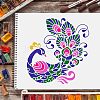 Plastic Reusable Drawing Painting Stencils Templates DIY-WH0172-268-6