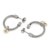 304 Stainless Steel Twist Stud Earrings for Women EJEW-M023-02P-2