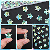 80Pcs Transparent Faceted Glass Connector Charms GLAA-SP0001-88F-02-5