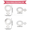 DICOSMETIC 200Pcs 2 Style Smooth 304 Stainless Steel Charms STAS-DC0007-84-5