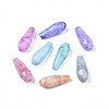 Opaque Baking Painted Crackle Glass Beads Strands EGLA-S174-34-3