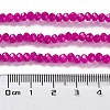 Baking Painted Imitation Jade Glass Bead Strands X-DGLA-A034-J4MM-A4-4