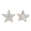 Brass Stud Earrings for Women EJEW-U036-01P-02-5