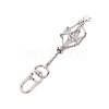 Star 304 Stainless Steel Macrame Chain Pouch Empty Stone Holder Pendant Decoration HJEW-JM02079-3