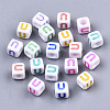 Opaque White Acrylic Beads SACR-R252-02U-1