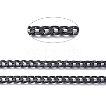 304 Stainless Steel Cuban Link Chains CHS-D032-02B