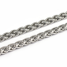 304 Stainless Steel Wheat Chains CHS-L001-30-6mm