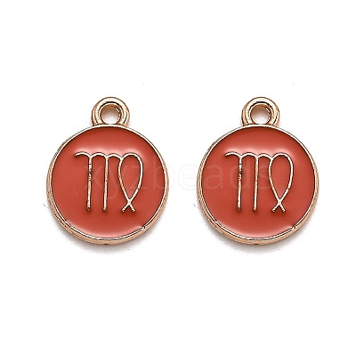 Alloy Enamel Pendants ENAM-S124-01B-12B-1