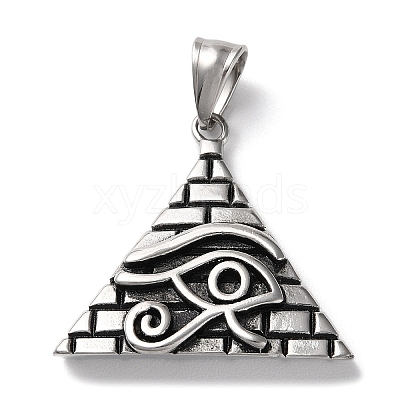 Ion Plating(IP) 304 Stainless Steel Pendants STAS-D067-10AS-1