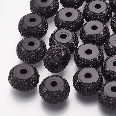 Resin Rhinestone Beads RESI-T020-01F-01-1