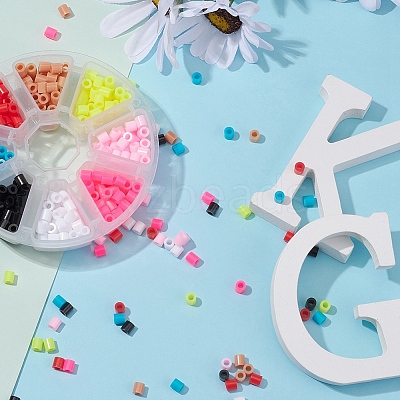 480Pcs 8 Colors PE DIY Melty Beads Fuse Beads Refills DIY-YW0003-22-1