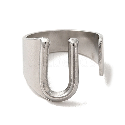 Non-Tarnish 201 Stainless Steel Finger Rings RJEW-H223-04P-U-1