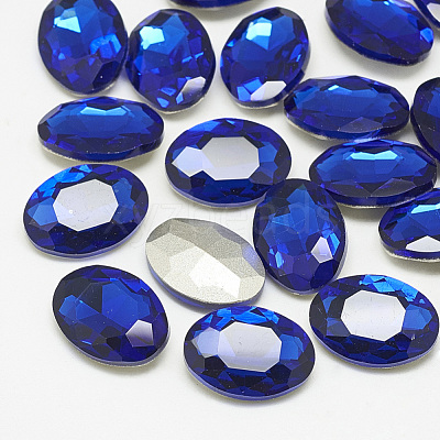 Pointed Back Glass Rhinestone Cabochons RGLA-T080-18x25mm-11-1