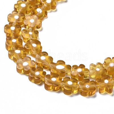Handmade Millefiori Glass Bead Strands LAMP-J035-6mm-32-1